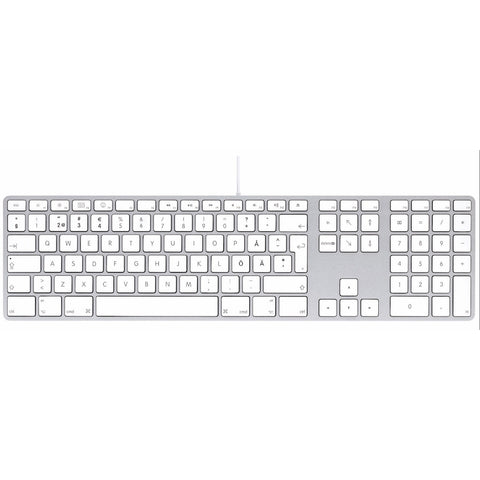 LMP USB tangentbord med numerisk del - svenskt Tangentbord LMP USB Keyboard with numeric keypad swedish - apple tangentbord usb