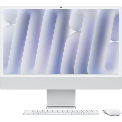 iMac 24-tum M4 - 8-Core CPU/8-Core GPU/16GB RAM/256 GB SSD/ Magic Keyboard - Silver Dator Hyra iMac 24" M4 – Kraftfull allt-i-ett dator | Finns i lager