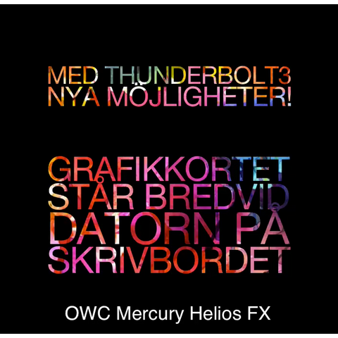 Mercury Helios FX externa grafikkortslösning