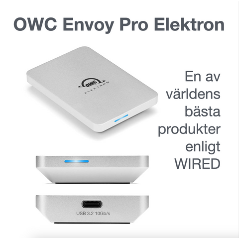 OWC Envoy Pro Elektron – En av världens bästa produkter enligt WIRED