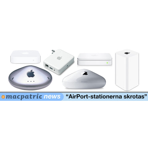 Mediauppgifter: Apple slutar med sina AirPort-basstationer