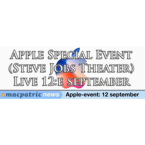 Nytt Apple Special Event spikat - 12 september (live-streamas)