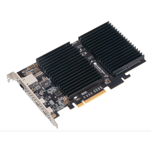 SONNET McFiver Dual M.2 NVMe SSD, 10GbE, USB-C PCIe card Expansionskort 