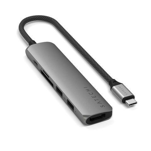 Satechi 6-i-1 USB-C Slim Multiport Adapter är utformad för att förenkla din vardag