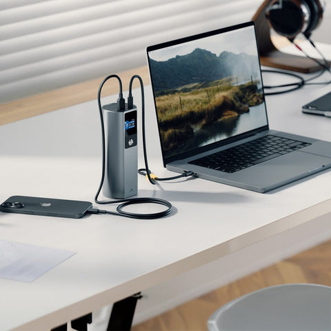 ALOGIC Ark 27 000 mAh powerbank med 140 W USB-C-laddning  ALOGIC Ark 27 000 mAh powerbank | Powerbank Mac