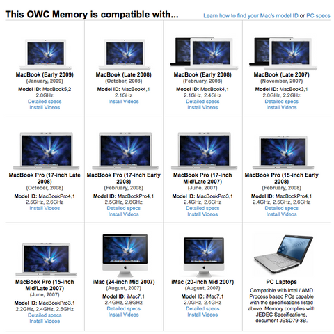 OWC 6.0GB Memory Upgrade Kit Arbetsminne 6.0GB OWC Memory Upgrade Kit - minne macbook (Äldre modell)